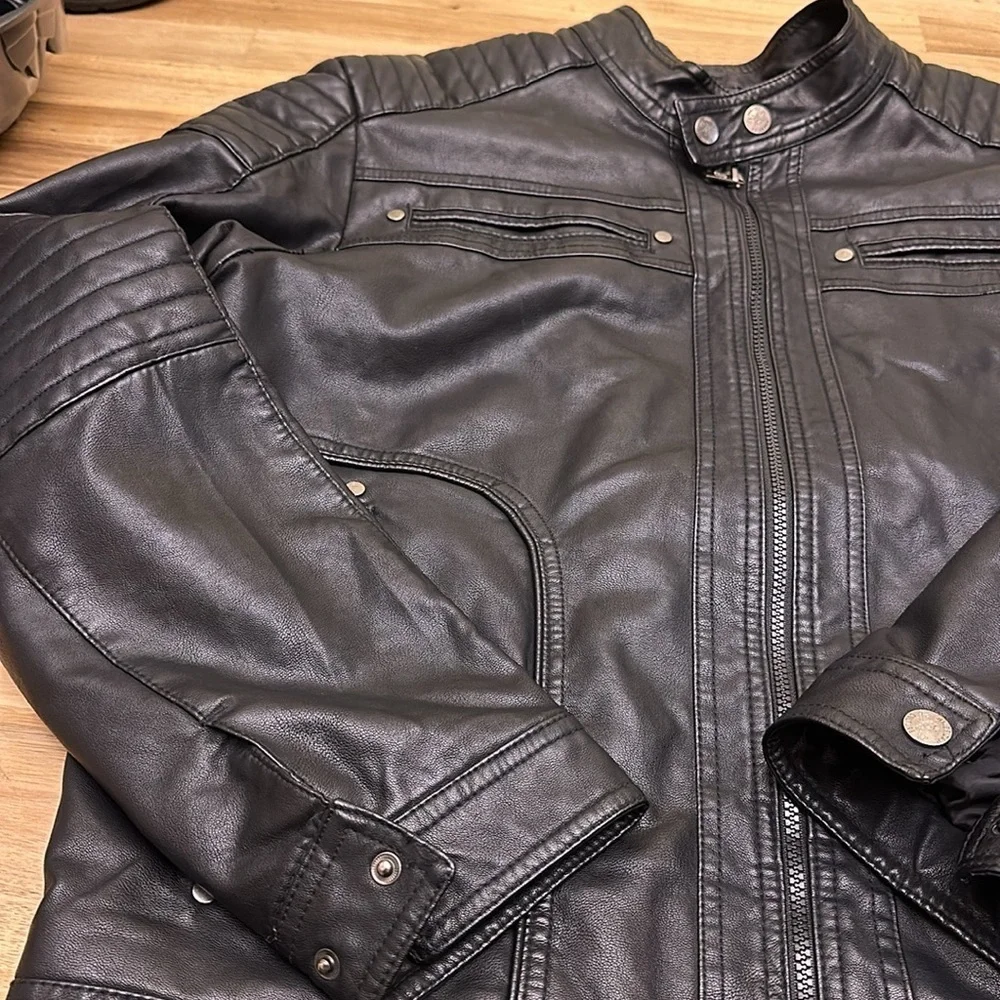 AMERICAN CULTURE faux leather jacket